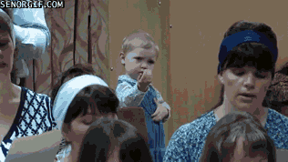 情难自禁的小观众，萌……